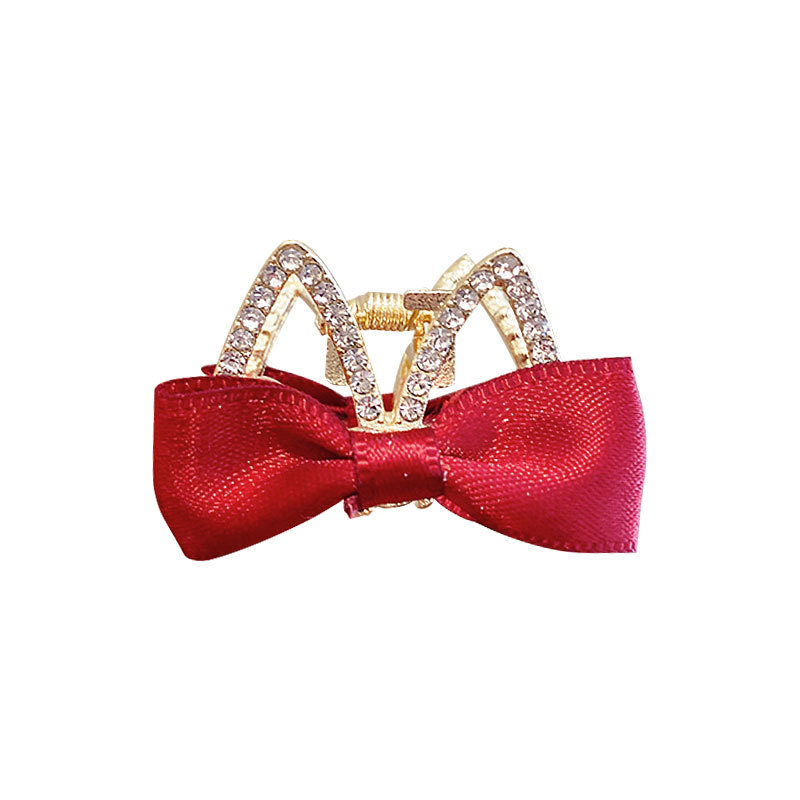 Little Girl Double-Sided Bow Barrettes Internet Celebrity Same Cute Rabbit Ears Alloy Hairpin Children Head Clip Small Jaw Clip