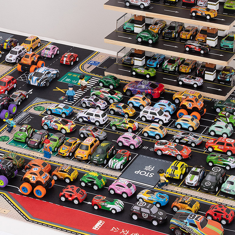 6bvq儿童交通城市地图红绿灯玩具停车场爬行防水地垫幼儿园停