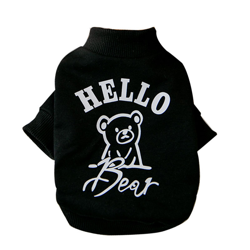 Spring and Summer Thin Dog Bear Letter Print Sweatshirt Teddy Bichon Small and Medium-Sized Dogs Cat Pet Clothes Wholesale