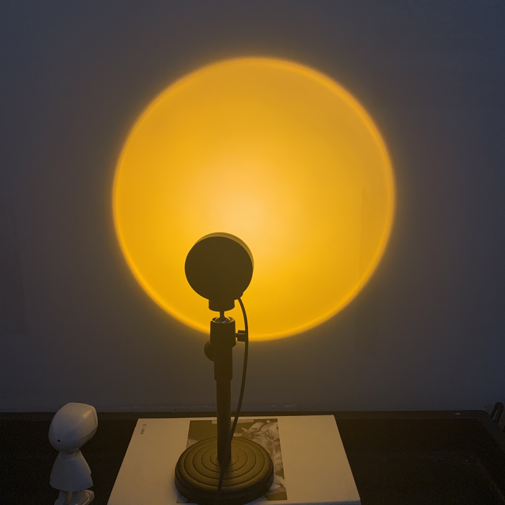 工厂夕阳落日投影灯 夕阳灯 日不落灯可调节高度 可伸缩