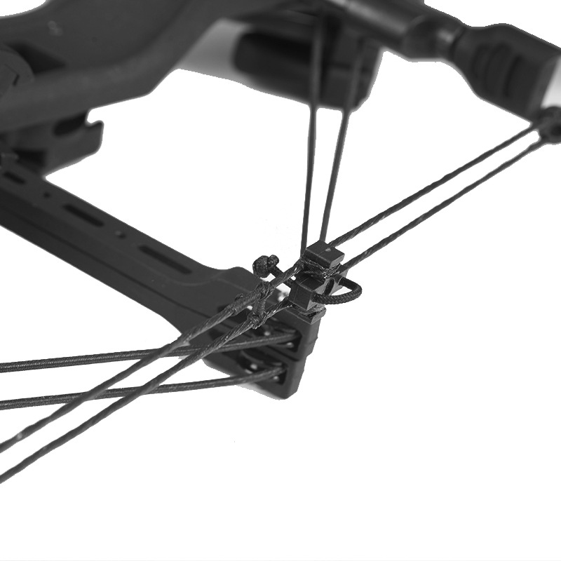 厂家批发两用复合滑轮弓箭户外射箭钢珠弓防掠食者猛禽皮筋可空放