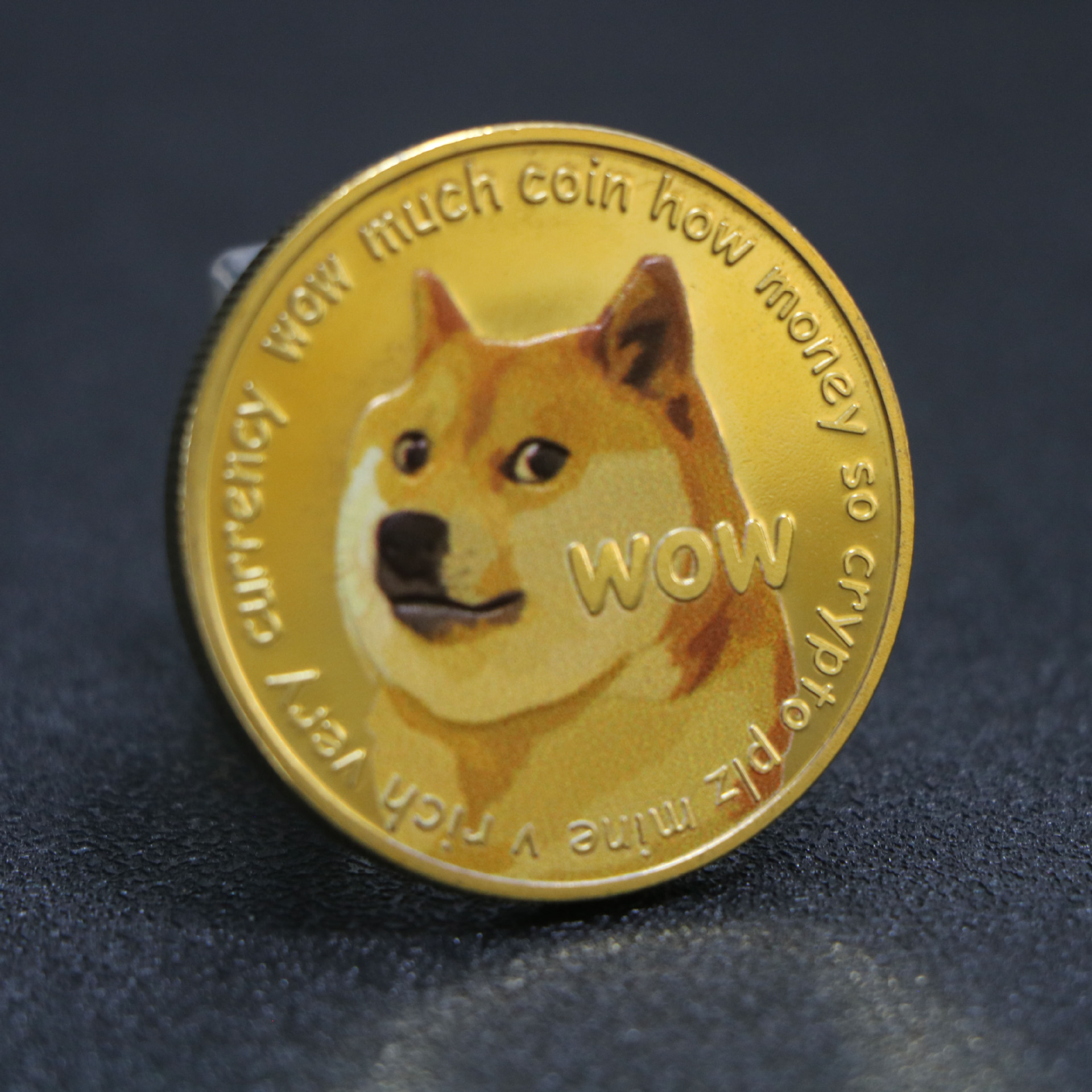 现货狗狗纪念币动物头像纪念章外贸收藏礼品双面金属烤漆徽章