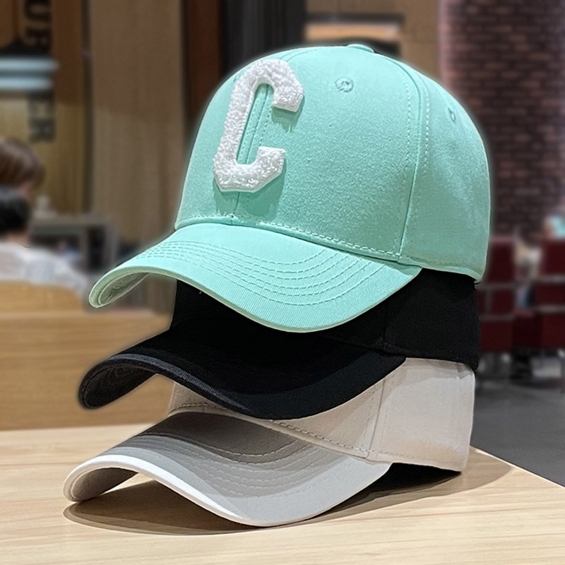 帽子女明星同款棒球帽春夏秋季时尚街拍遮阳帽c字母鸭舌帽潮牌ins