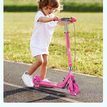 儿童滑板车三轮闪光男童女孩2-3-6岁8小孩带手刹可折叠宝宝滑滑车