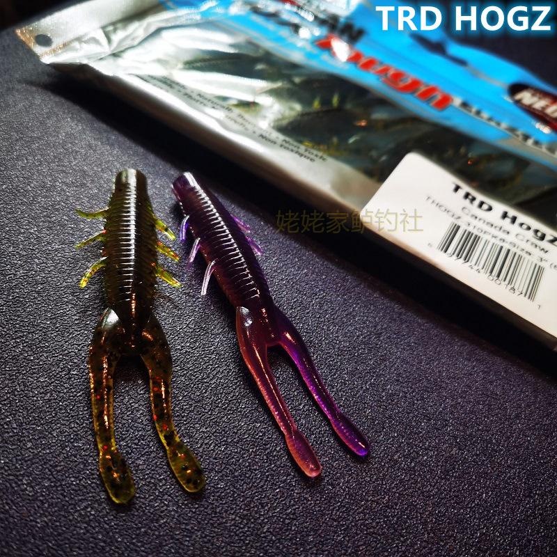 美国zman浮水虾trd hogz内德ned倒钓精细钓组铅头钩路亚软饵3寸