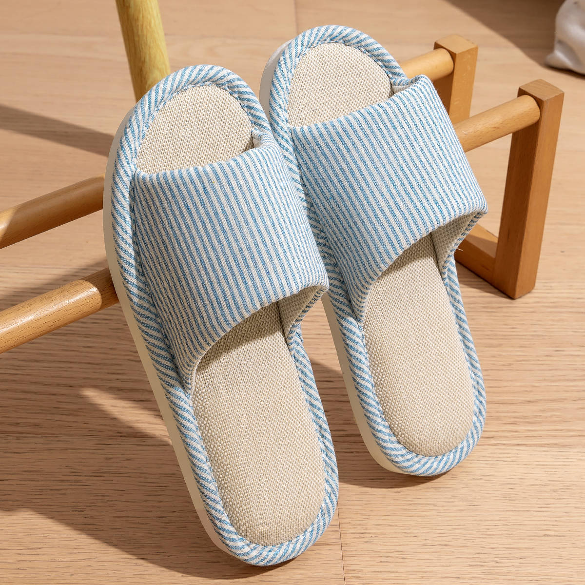 亚麻拖鞋男士春秋室内家居静音居家用四季棉麻布拖鞋女士新款冬夏
