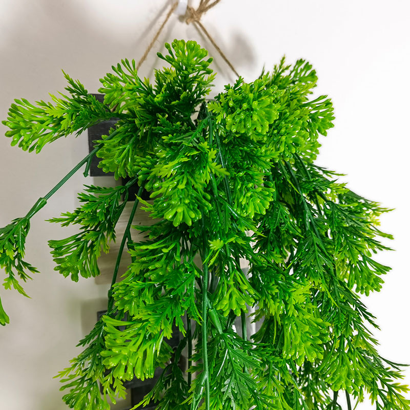 厂家现货批发仿真藤条铁指兰壁挂植物假叶条装饰喷色配墙材植物
