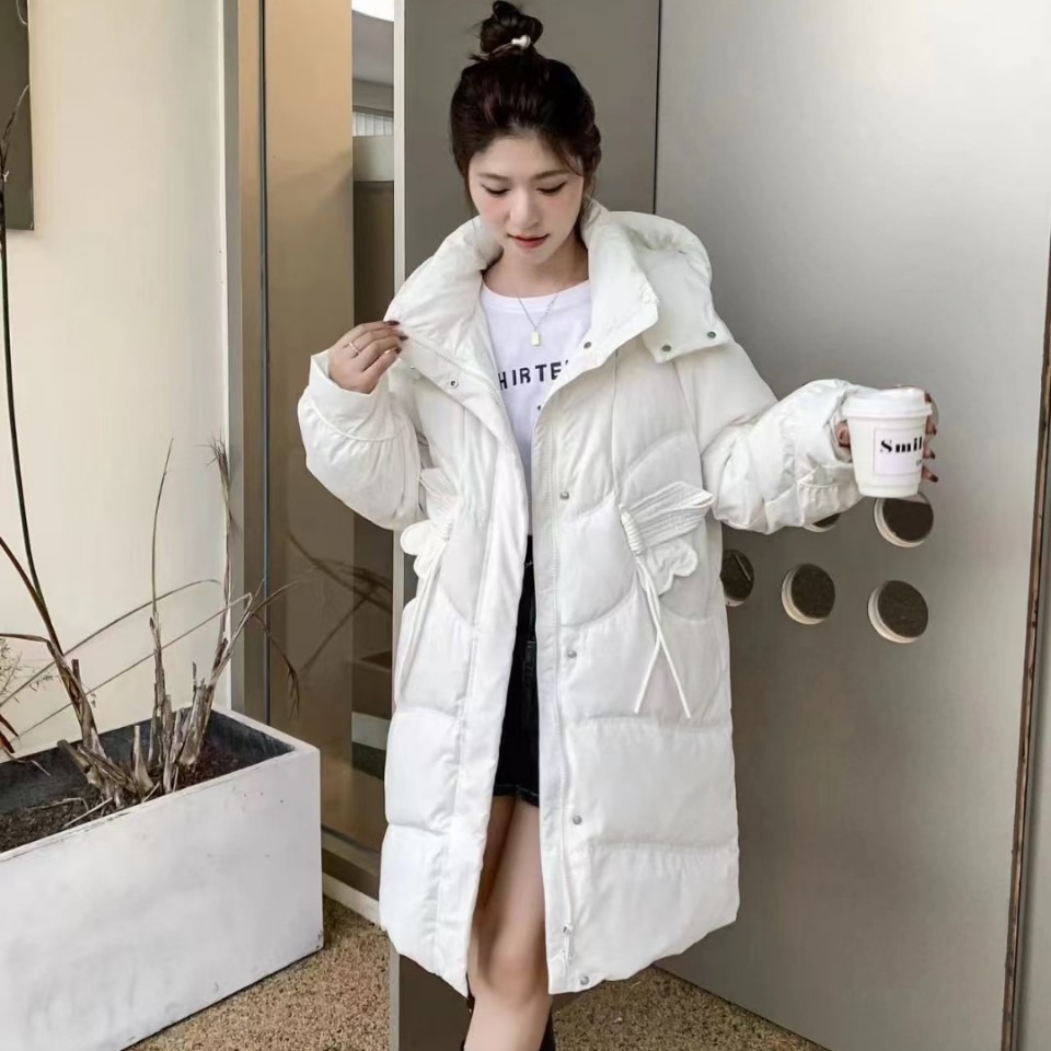 2024网红爆款冬季新款羽绒服女中长款过膝加厚显瘦时尚百搭外套潮
