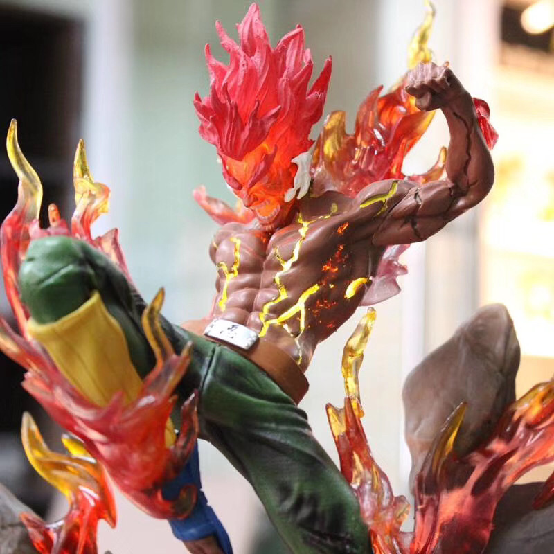 火影忍者gk三代迈特凯八门遁甲战斗夜凯 最强形态 可亮灯手办模型