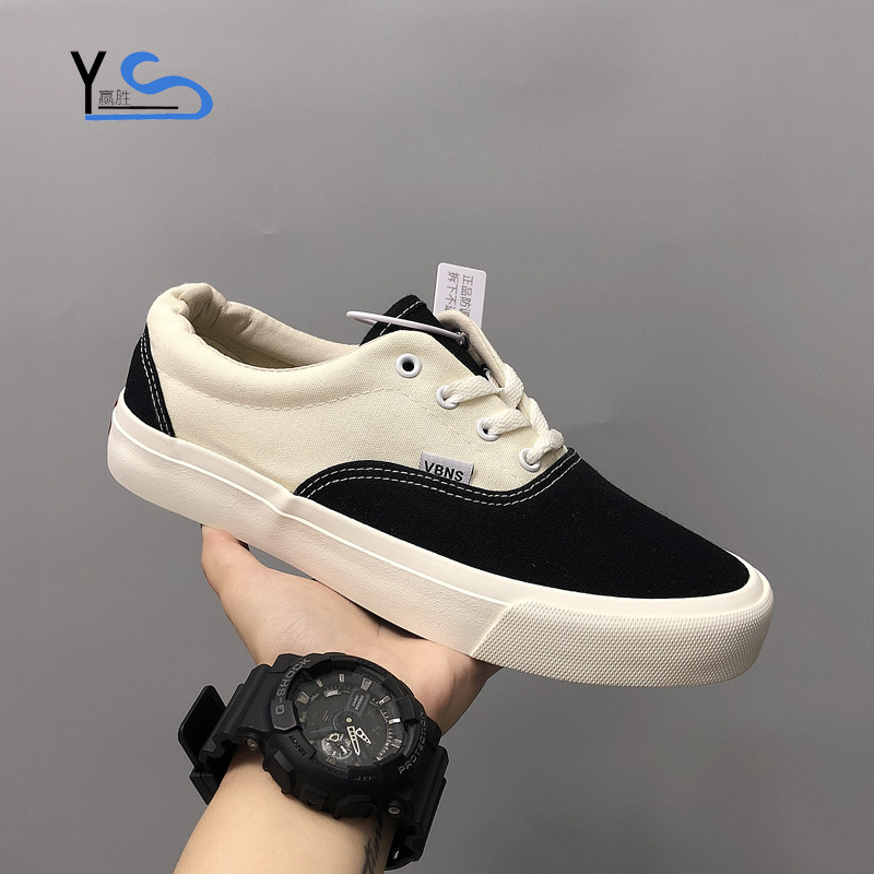 Winsheng Summer Canvas Shoes Men's New Color Low-Top Color Matching Student Board Shoes Breathable Trendy Casual Shoes Wholesale