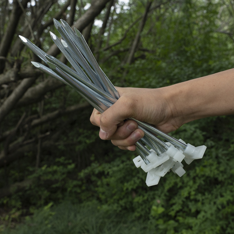 出口户外野营帐篷天幕配件加粗钢铁钉夜光25cm沙滩雪地钉跨境营钉