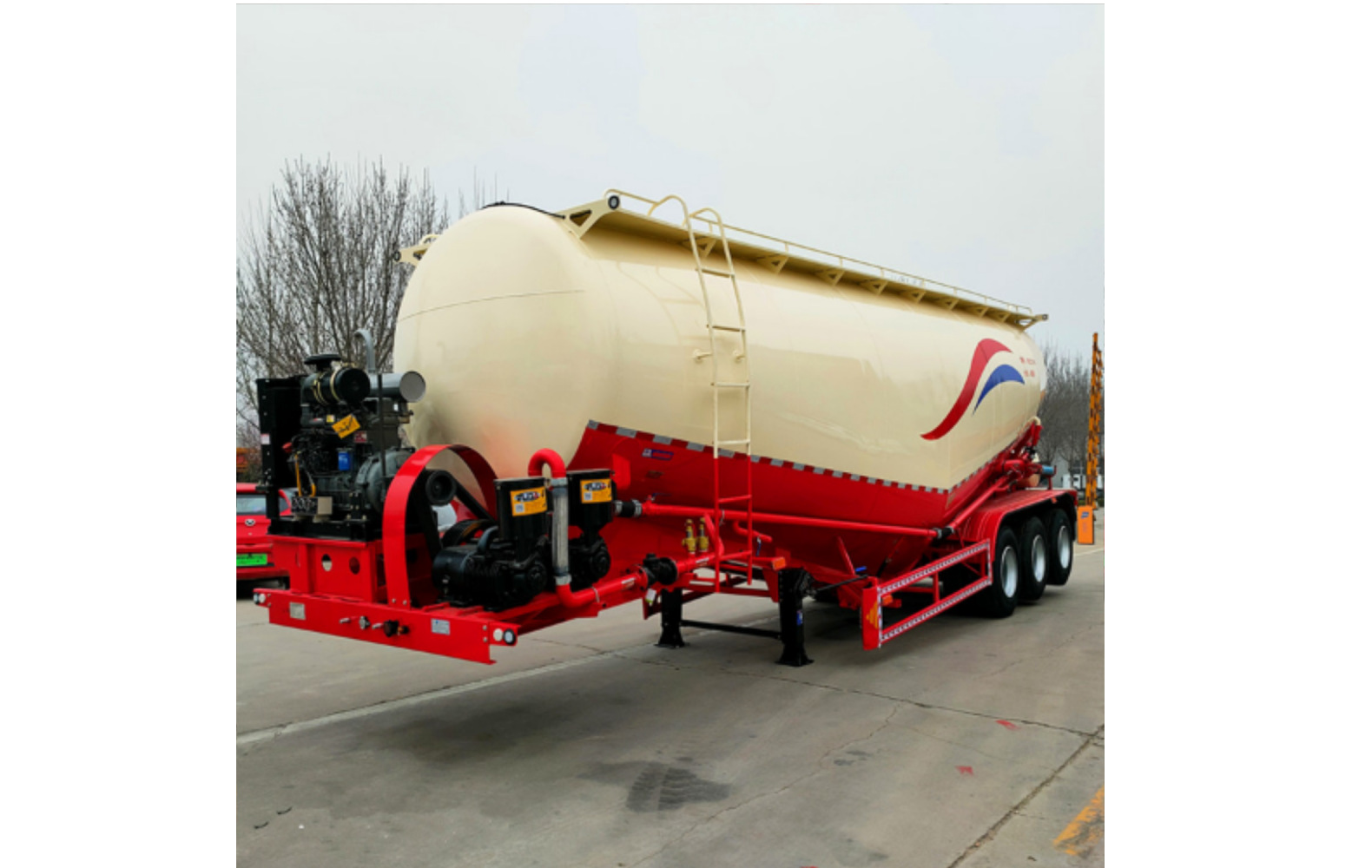 45方散装水泥罐车 粉粒物料运输半挂车 下灰罐半挂车 粉罐运输车