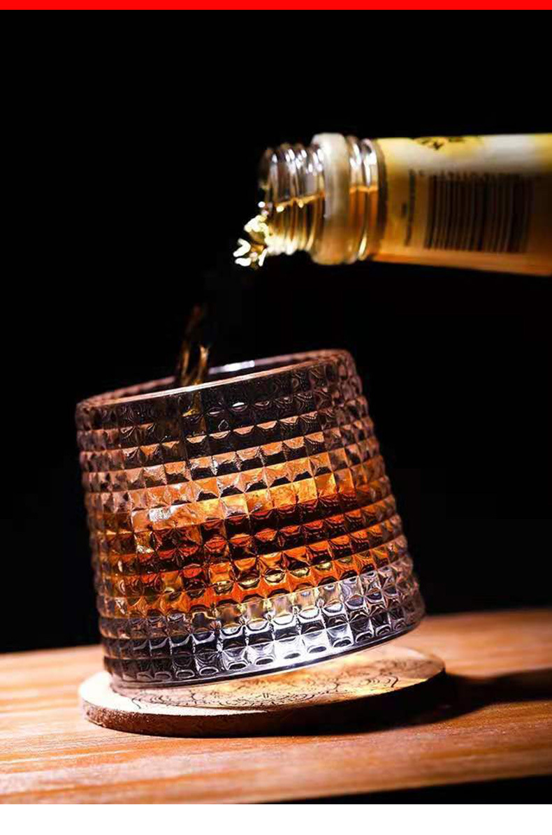 夜店酒吧威士忌酒杯欧式竖纹水晶玻璃洋酒杯锤纹玻璃杯厂家批发