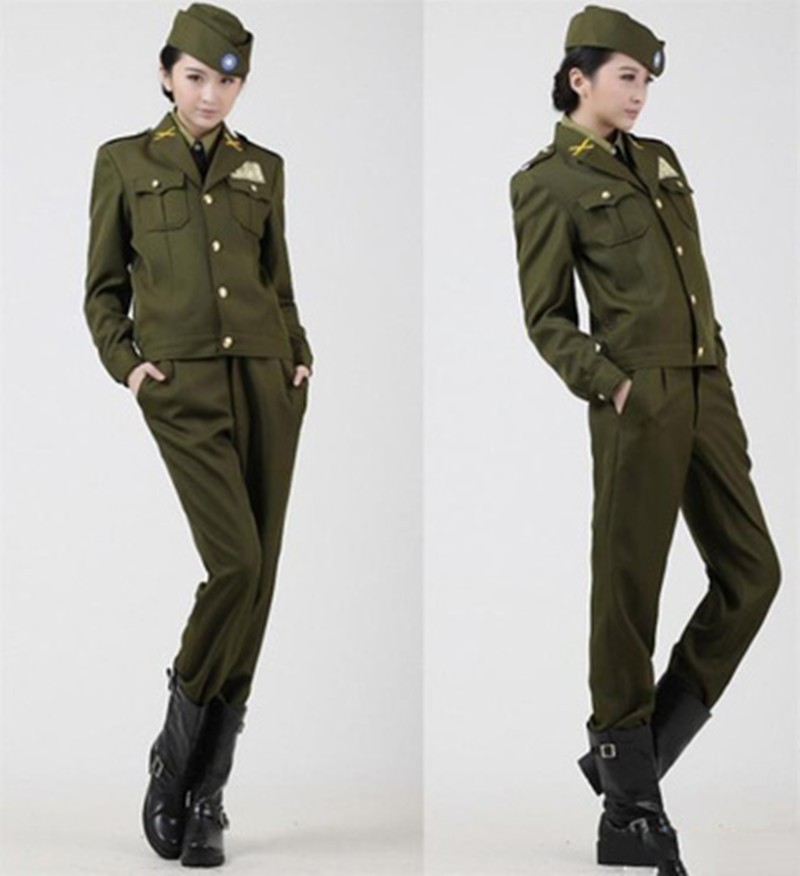 2021民国北伐军装军官服国民党男女特务红军八路军演出服伪军套装