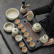 家用客厅汝窑懒人自动功夫茶套装陶瓷泡茶中式提梁壶简易茶具套装