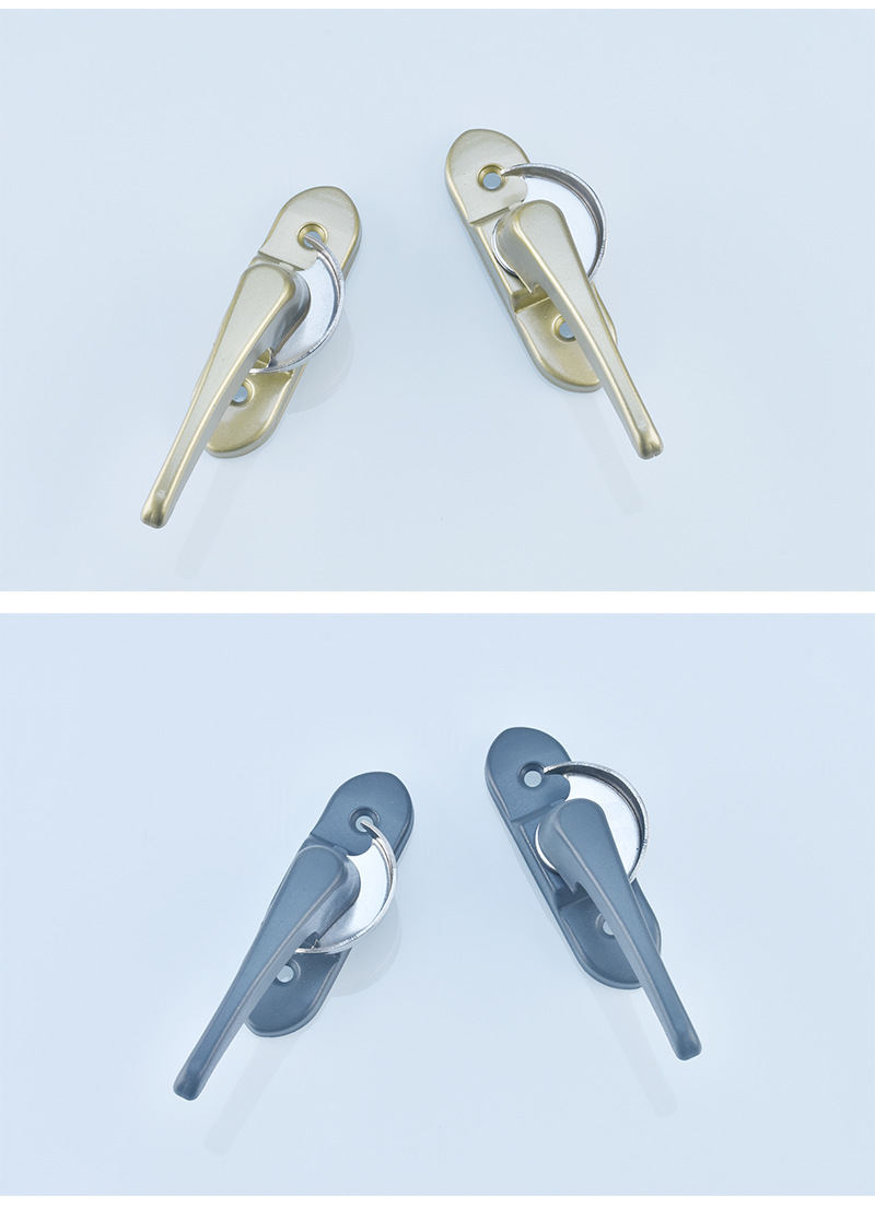 大富豪不锈钢月牙锁保险铝合金塑钢推拉窗门窗户锁双向月牙锁批发