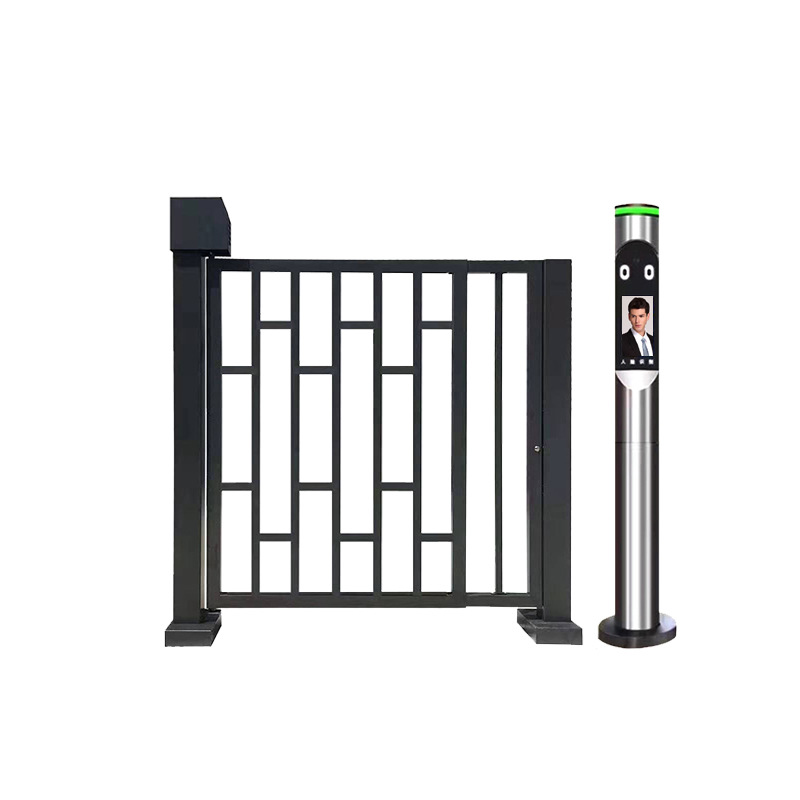小区人行通道广告门禁系统人脸识别自动门小区电动广告栅栏门小门