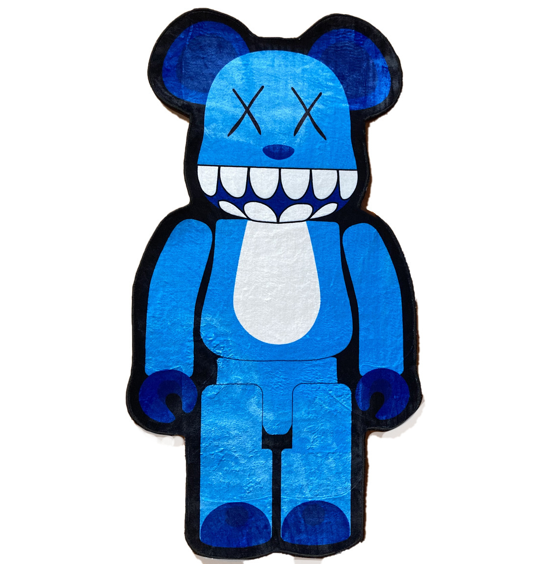 积木熊地毯kaws暴力熊三眼仔巴斯光年卡通水晶绒地垫来图可做