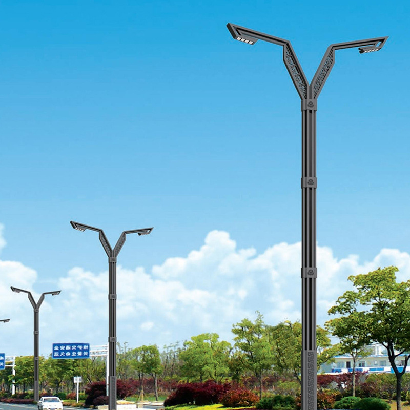 厂家供应新款组合路灯杆市政新中式10米12米led200wled景观路灯