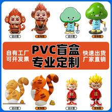 定制PVC盲盒公仔手办卡通玩偶钥匙扣挂件摆件订制搪软胶树脂定做