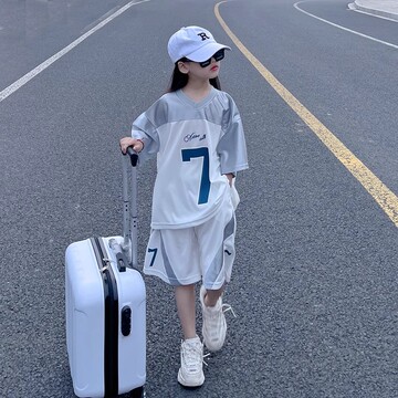 女童篮球服套装儿童小学生速干训练服短袖大童女生女孩运动服球衣