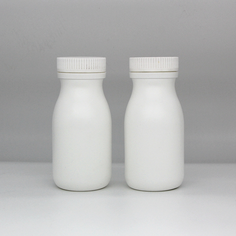 7万pcs厂家批发100ml钙片牛奶瓶胶囊药丸糖果瓶 分装瓶 hdpe塑料瓶
