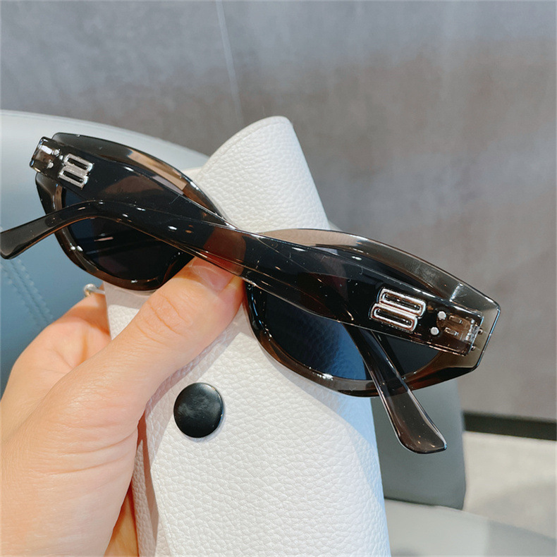 猫眼墨镜女偏光新款高级感潮窄框太阳镜男防晒防紫外线rococ眼镜