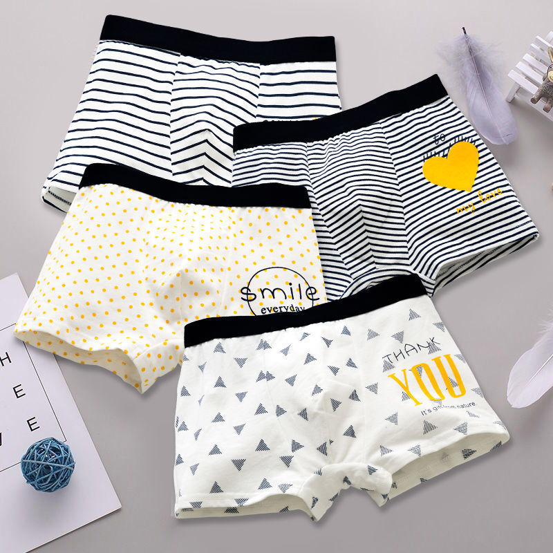 儿童新款内裤男童平角裤全棉宝宝小男孩小童中大童四角裤春夏短裤