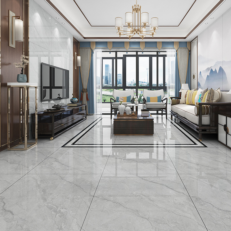 通体柔光仿古瓷砖600*1200客厅餐厅防滑大板地砖干挂墙砖水泥灰色