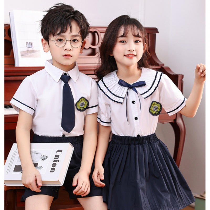 幼儿园园服套装英伦学院风夏季毕业照套装儿童演出班服小学生校服