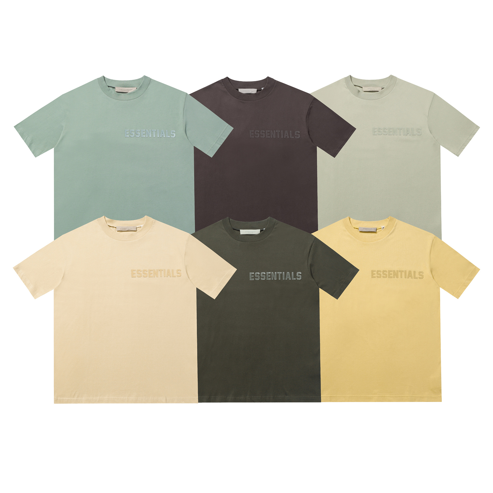 夏季fog第八季essentials胶标印花短袖美式潮牌情侣休闲t恤男女