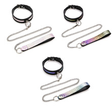 sm朋克女用情趣用品束缚项圈皮革调情女奴性用品调教道具成人用品