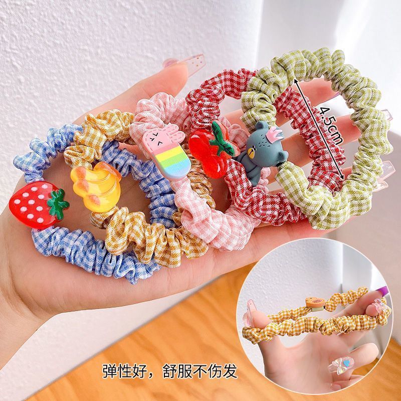 Korean Style Children's Small Intestine Ring Headband Girls' Cute Rubber Band Large Intestine Hair Band Hair Rope Headdress Princess Hair Accessories