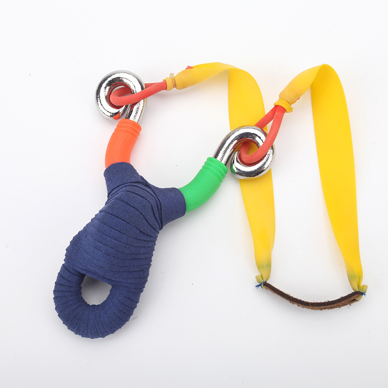 传统卡球拖挂皮筋组弹弓强力普雷萨斯扁皮圆皮拖扁皮内穿鸡尾酒加