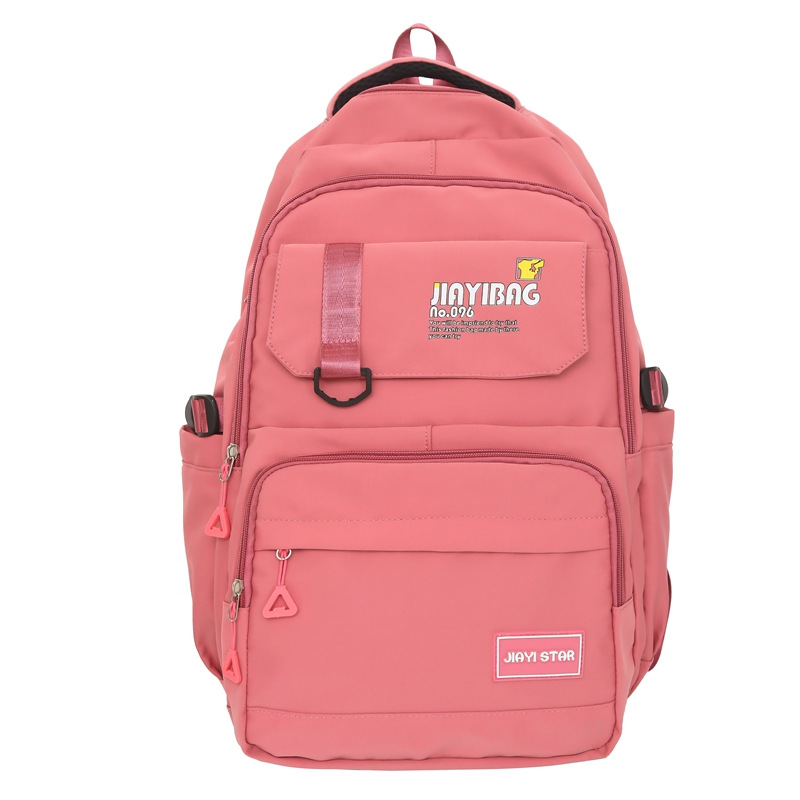 Simple Middle School Student Schoolbag Female 2023 New Fresh Sweet Burden-Reducing Casual Backpack Korean Style Japanese Style Backpack