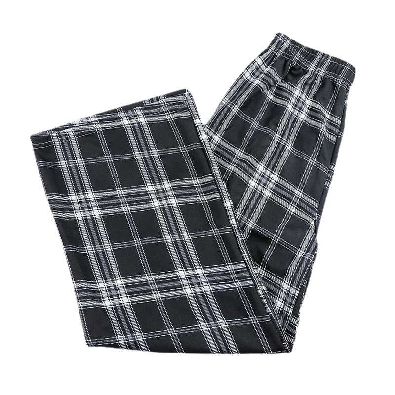 Plaid Pants Women's Summer Thin Loose Straight Slimming All-Matching Casual Pants High Waist Drooping New Wide Leg Pants for Women Women Clothes