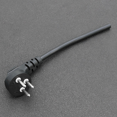 以色列插头电源线裸线尾 16a以色列三插插头线 无氧铜pvc电源线