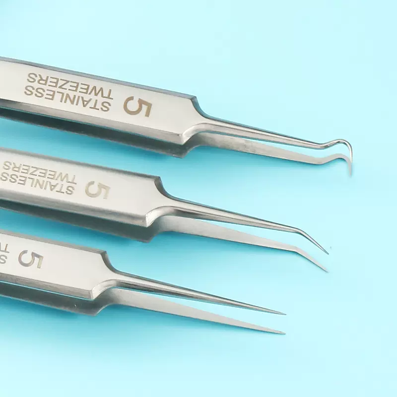 高精密超细5号细胞夹去黑头夹8号镊子美容院专用不锈钢痘痘粉刺夹