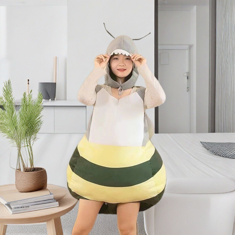 搞笑cos服搞怪网红可穿鲨Bee蜜蜂衣服人偶公仔演出卡通玩偶服冬季