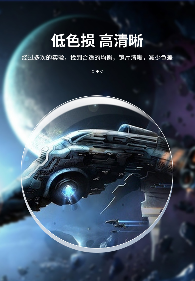 74镜片防雾75近视镜防蓝光防水高清防雾丹阳眼镜片加膜加硬a级