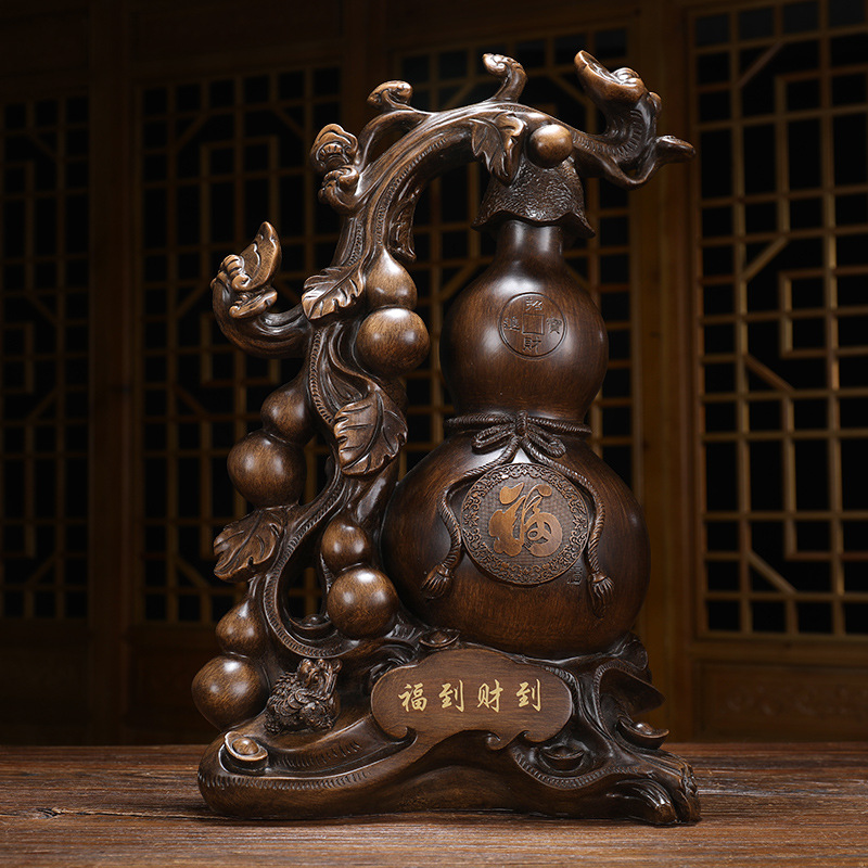 五福临门葫芦摆件招财大号进门玄关福禄居家客厅电视柜装饰品中式
