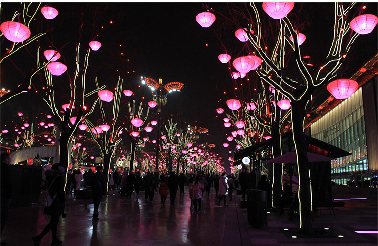 户外防水灯笼批发元宵节街道喜庆亮化宫灯装饰夜市网红灯笼定制