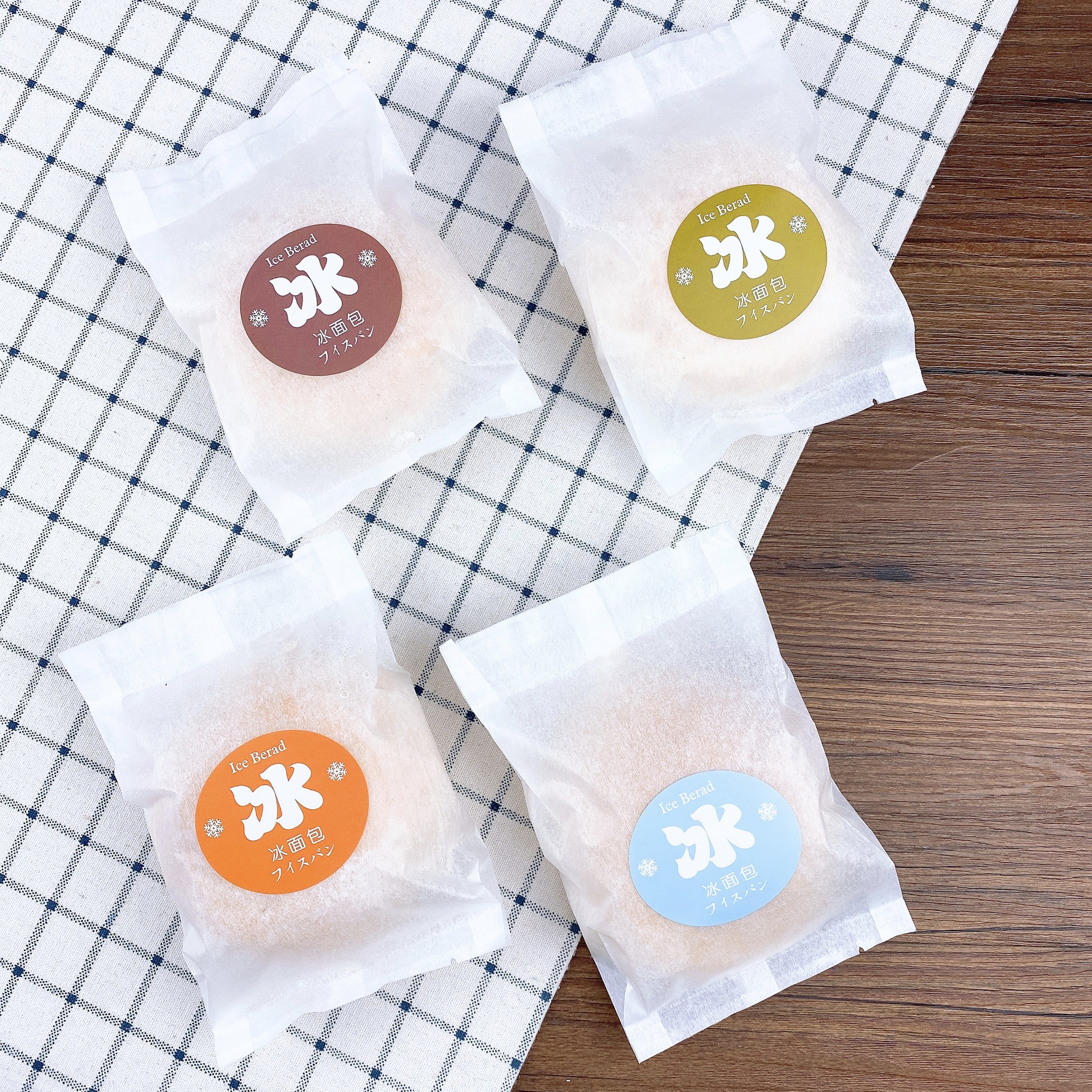 冰面包包装袋烘焙包装冰面包袋子冰面包包装袋冰皮包绵纸内覆膜防