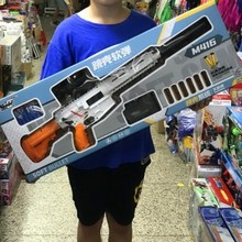 儿童仿真弓箭套装亲子吸盘射击玩具M416软弹突击枪加特林98k玩具