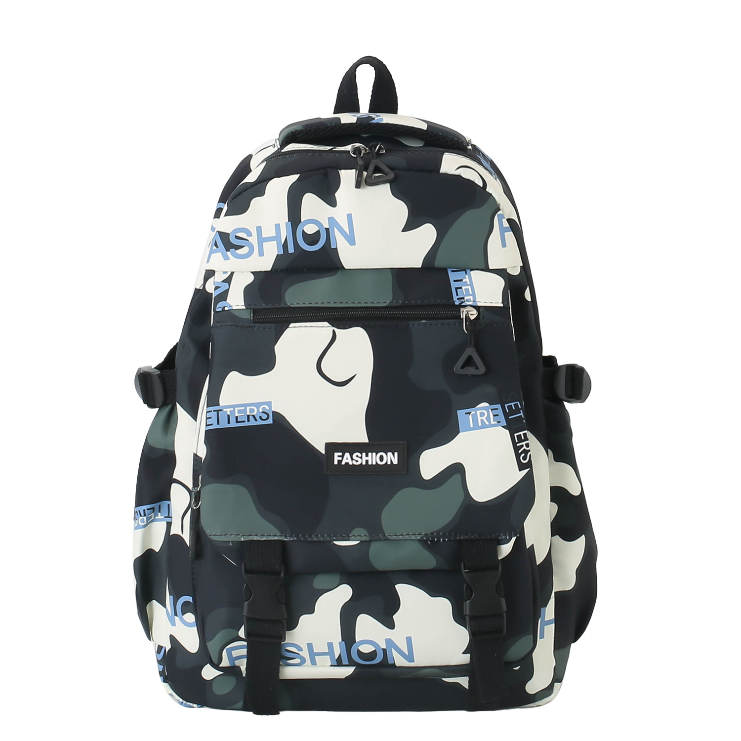 Schoolbag Boys Junior High School Student Casual Korean Style Large Capacity High School Backpack Personalized Graffiti Simple Female Campus Backpack