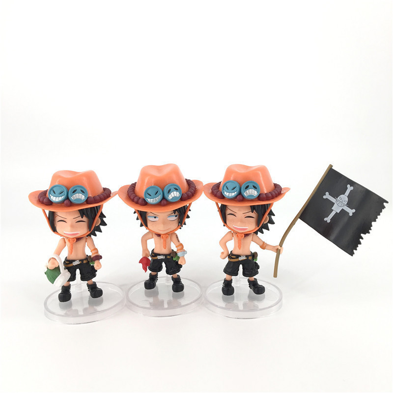 q版53代3款火拳艾斯袋装手办人偶 模型玩偶手办厂家批发