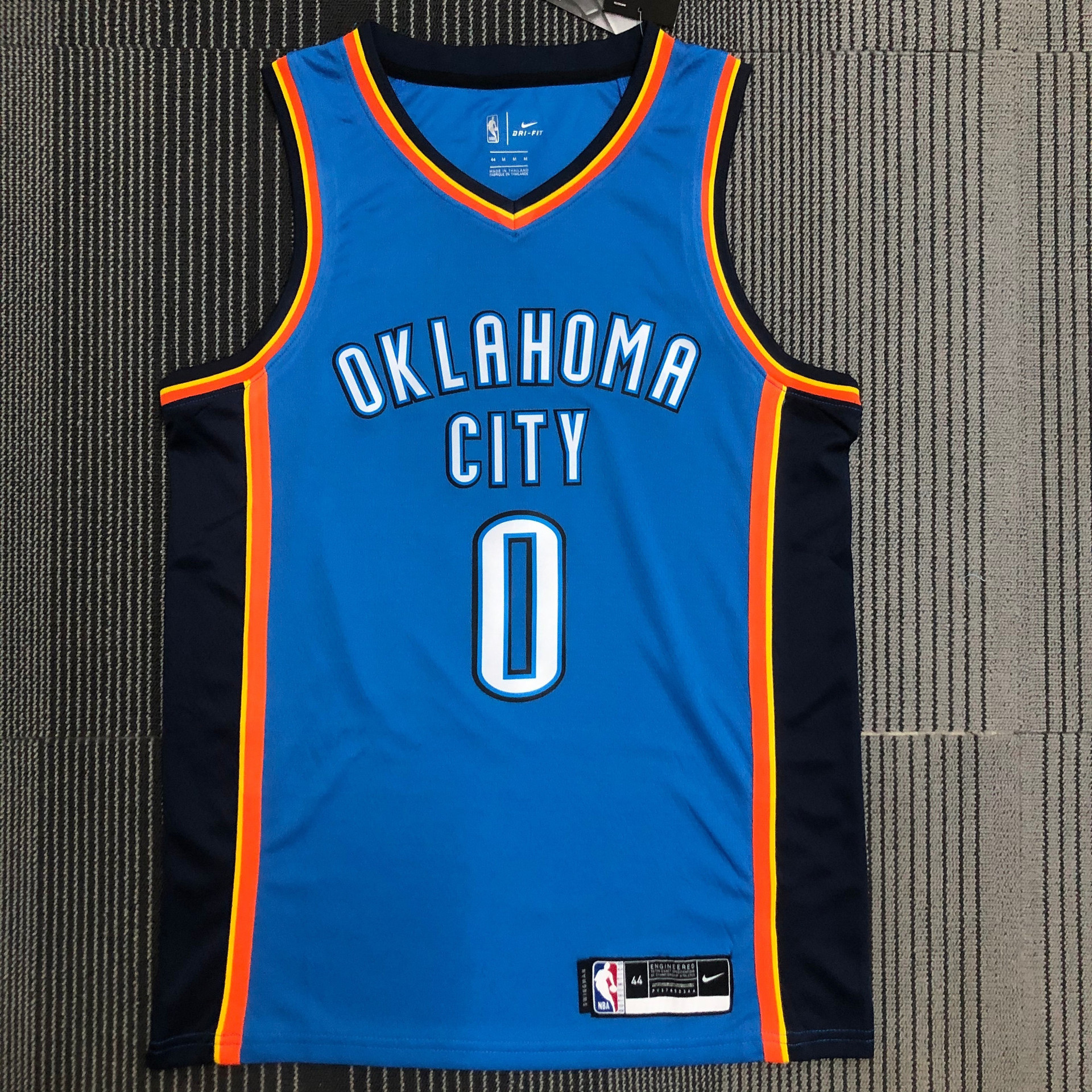 篮球服nba雷霆队 蓝色威少乔治哈登杜兰特 nba球衣一件代发