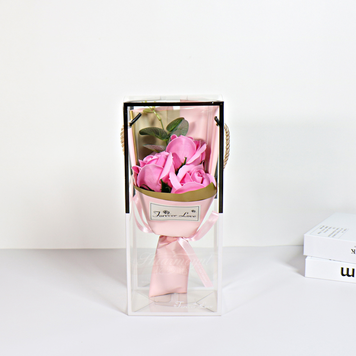 Soap Flower Bouquet Rose Carnation Small Bouquet Gift Box Mother's Day Teacher's Day Valentine's Day Gift Cross-Border