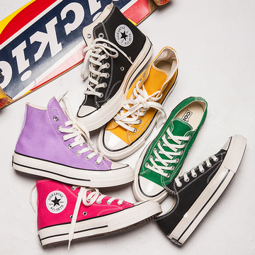 莆田美奇匡威1970s板鞋经典高邦常青款粉色男女鞋休闲情侣帆布鞋