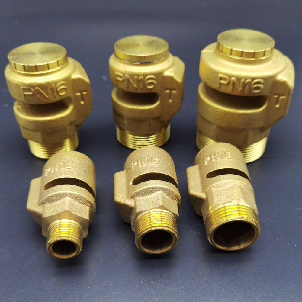 真空破坏阀铜真空阀 防真空吸气阀黄铜丝扣破坏器 真空设备破坏器